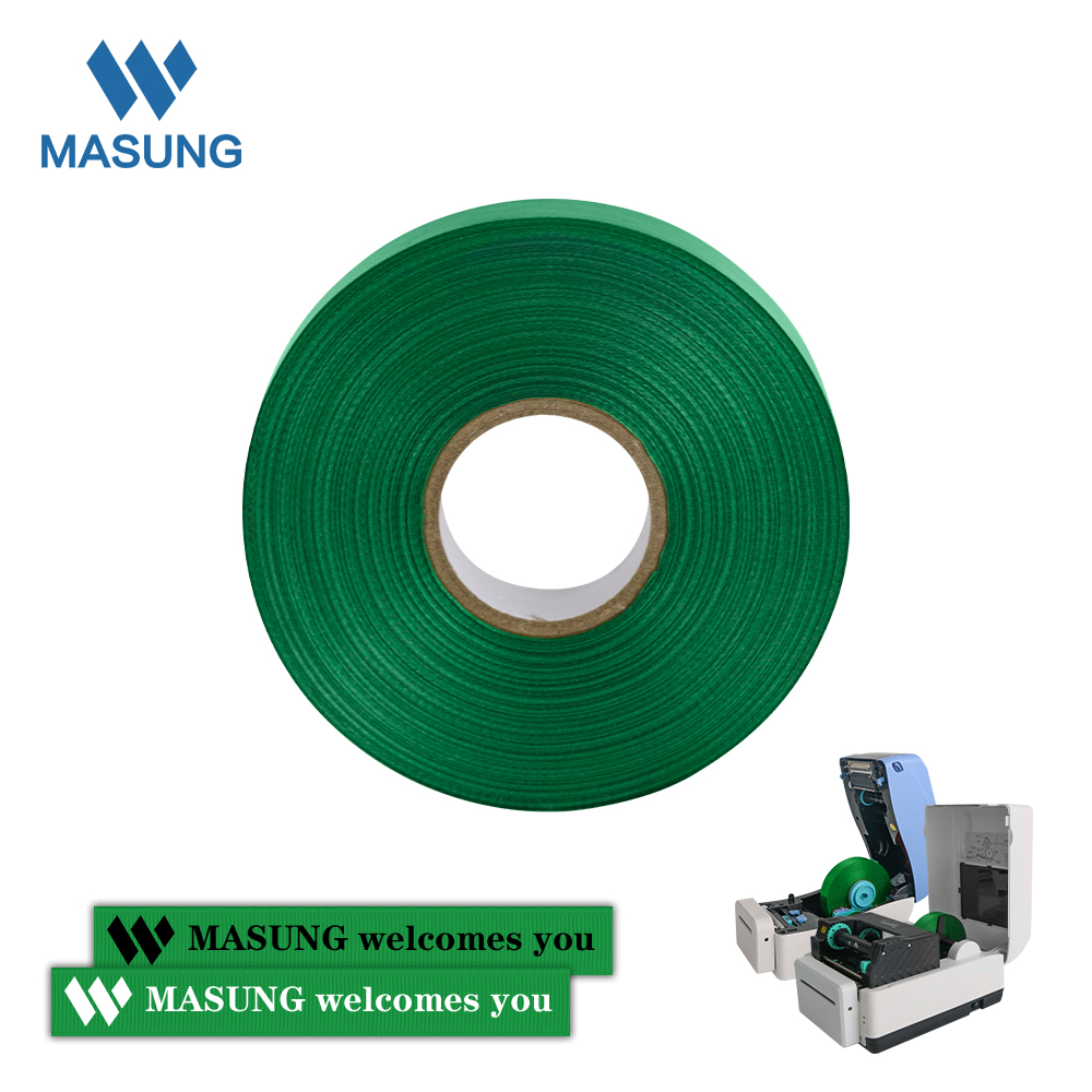 25mm green silk ribbon for printer