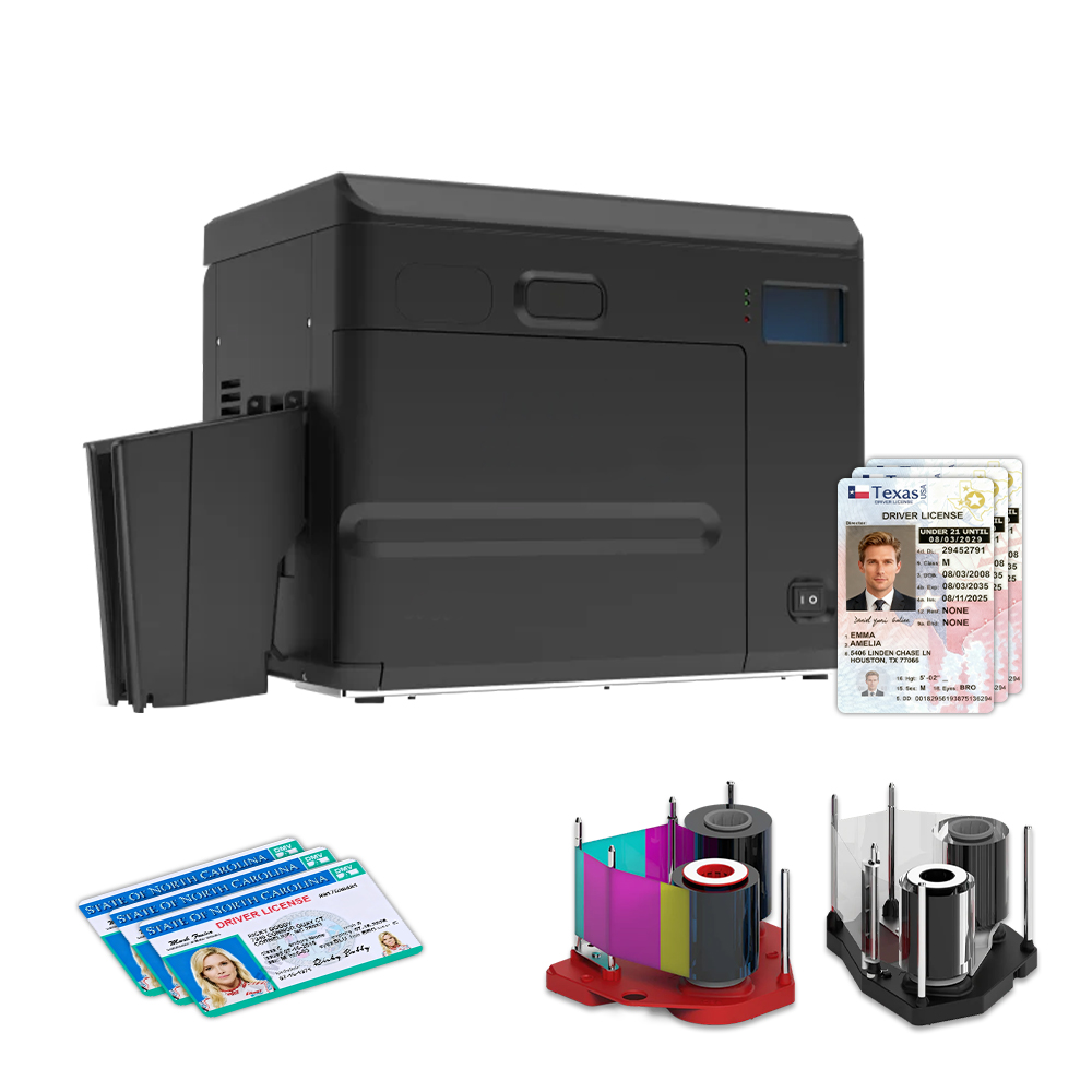 Laser engravind ID card printer