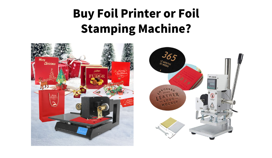 Foil Printing Machine VS Foil Stampings Machine
