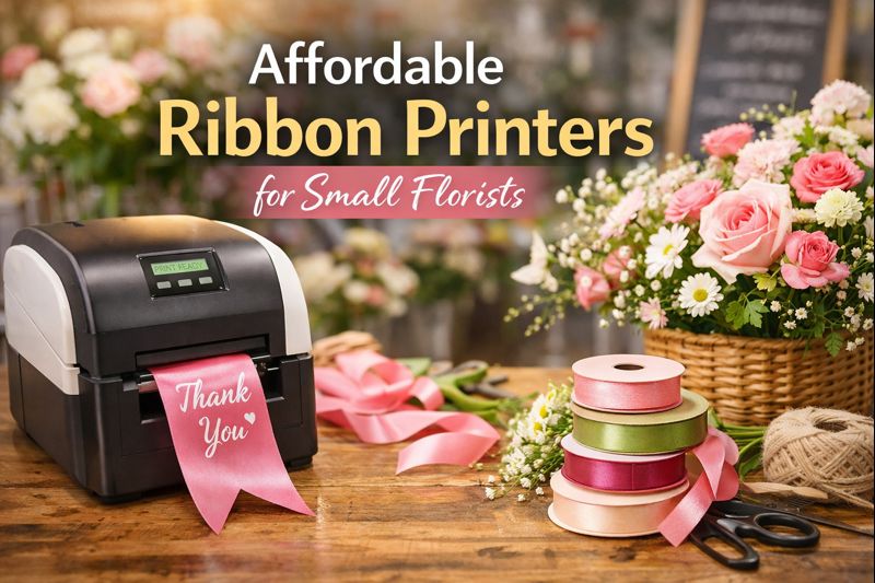 Affordable ribbon printers designed for small florists
