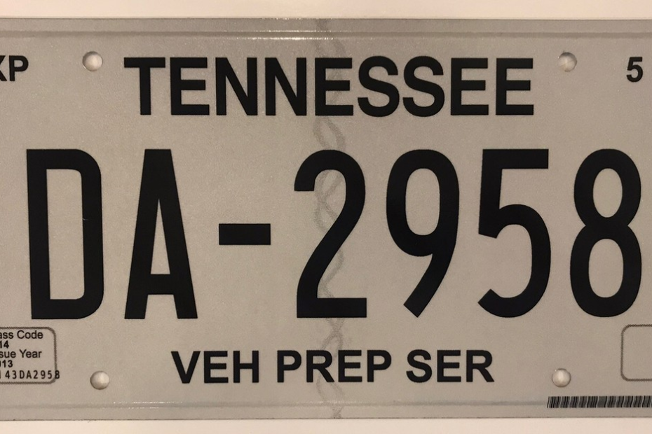 Temporary licence plate