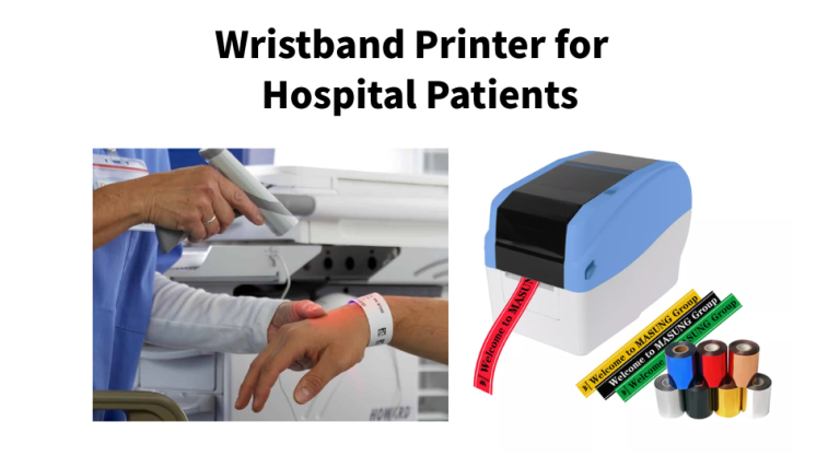 Alt text: Wristband-printer-used-for-printing-hospital-patient-wristbands