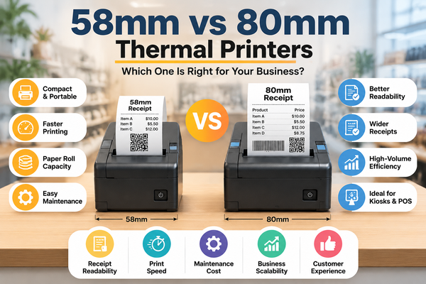 58mm vs 80mm Thermal Printer comparison