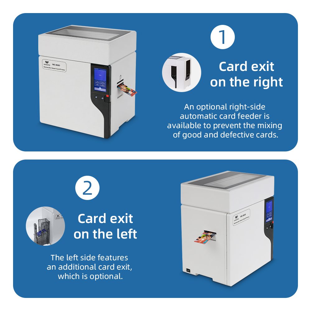 Masung MS-8600 Industrial-Grade 600 DPI Color Retransfer PVC Card Printer - Image 8