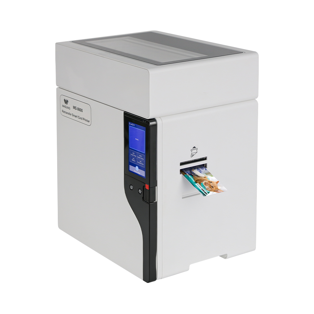 Masung MS-8600 Industrial-Grade 600 DPI Color Retransfer PVC Card Printer - Image 3