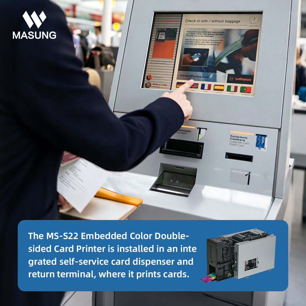 Masung MS-S22 Customizable Embeddable Card Printer Module for Kiosks, Terminals, Self-Service Machines - Image 8