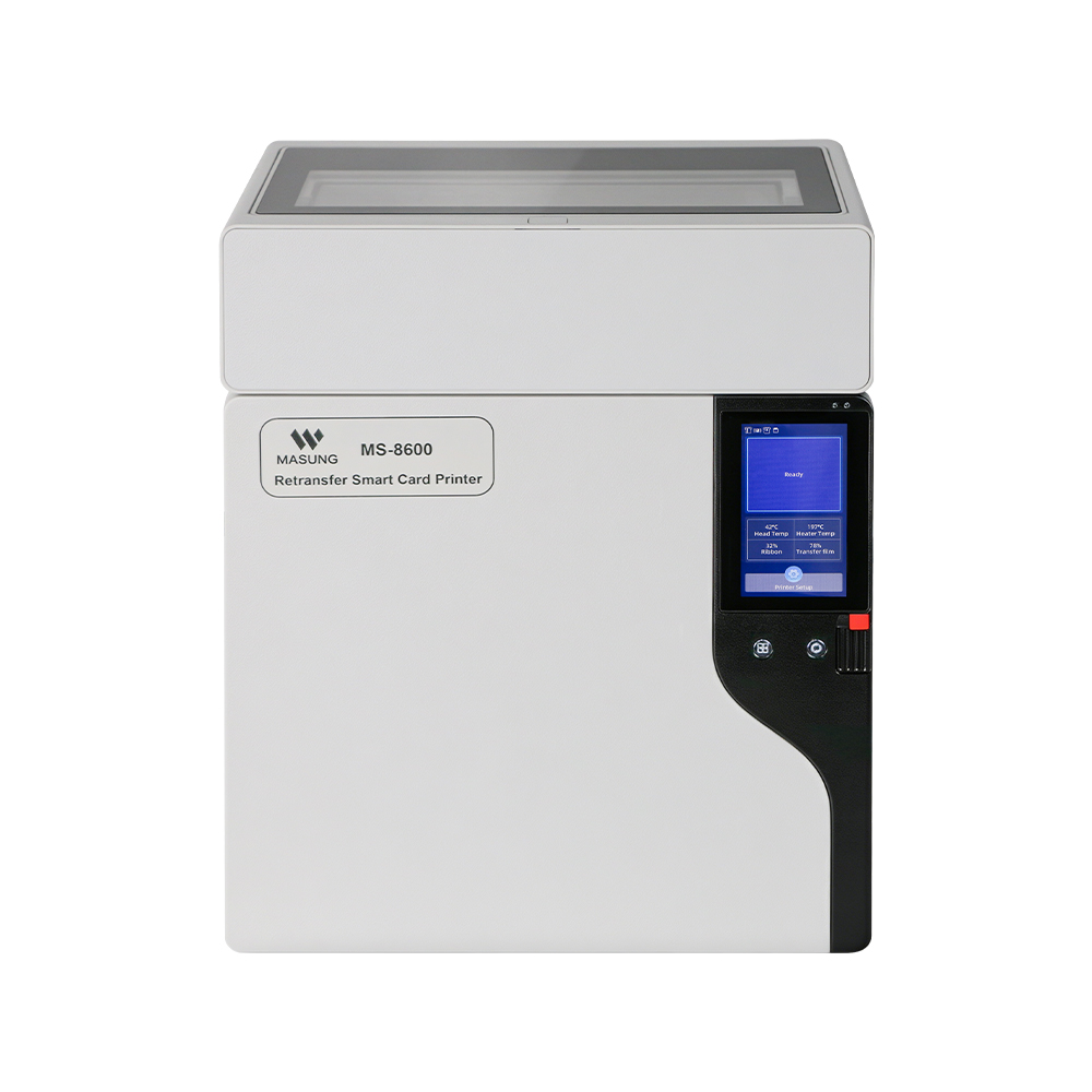 Masung MS-8600 Industrial-Grade 600 DPI Color Retransfer PVC Card Printer - Image 4