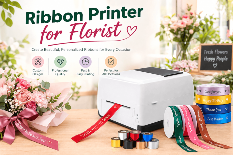 ribbon printer for florist