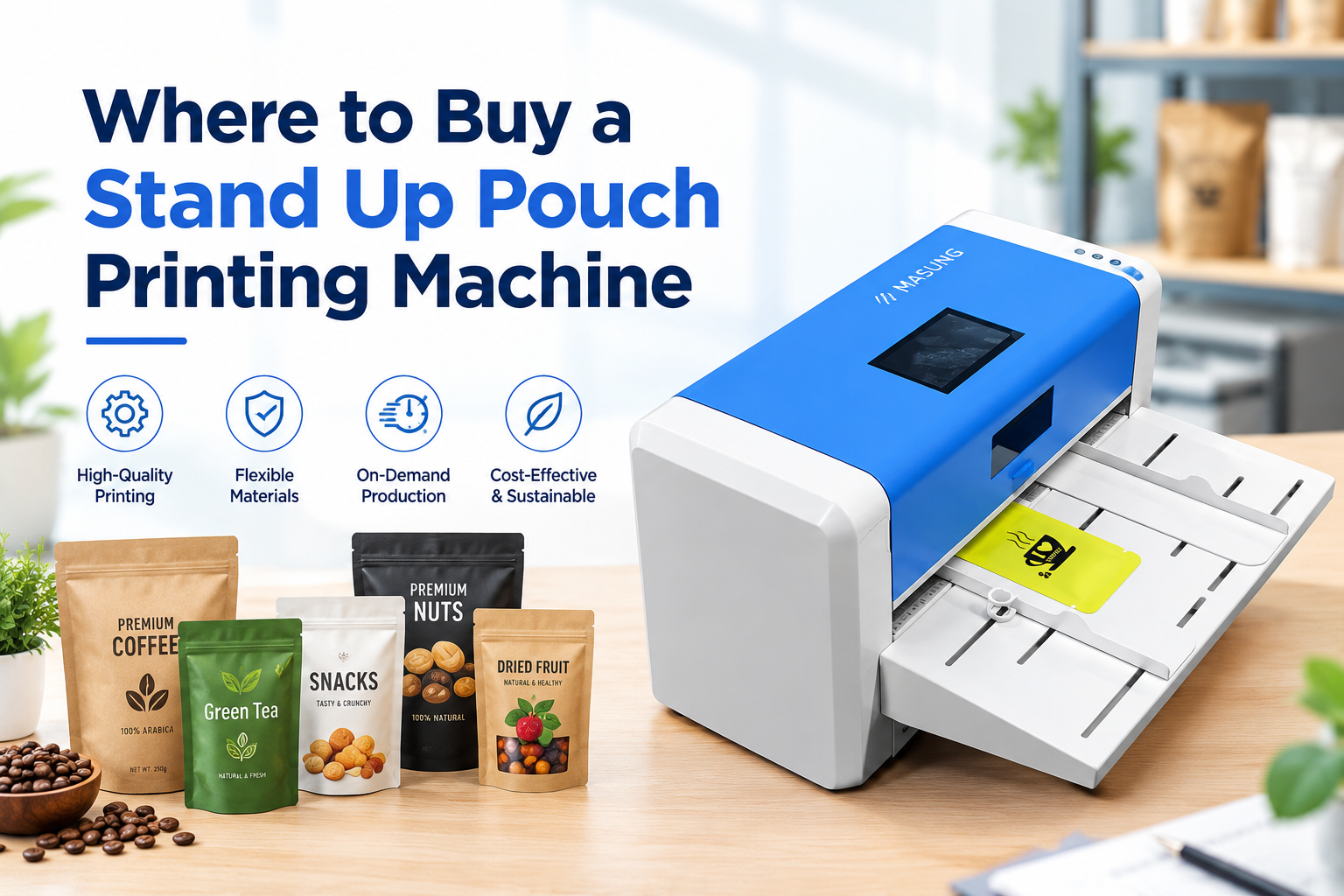 stand up pouch printing machine
